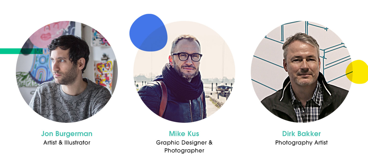 the judges: jon burgerman, mike kus and dirk bakker