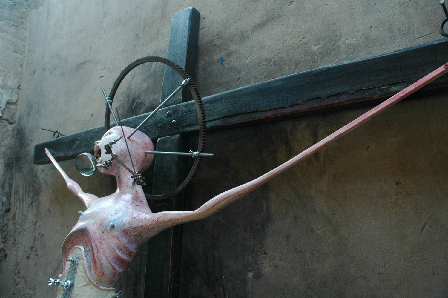 Morbid Creations - Arpad Slancik, tortured figure on cross