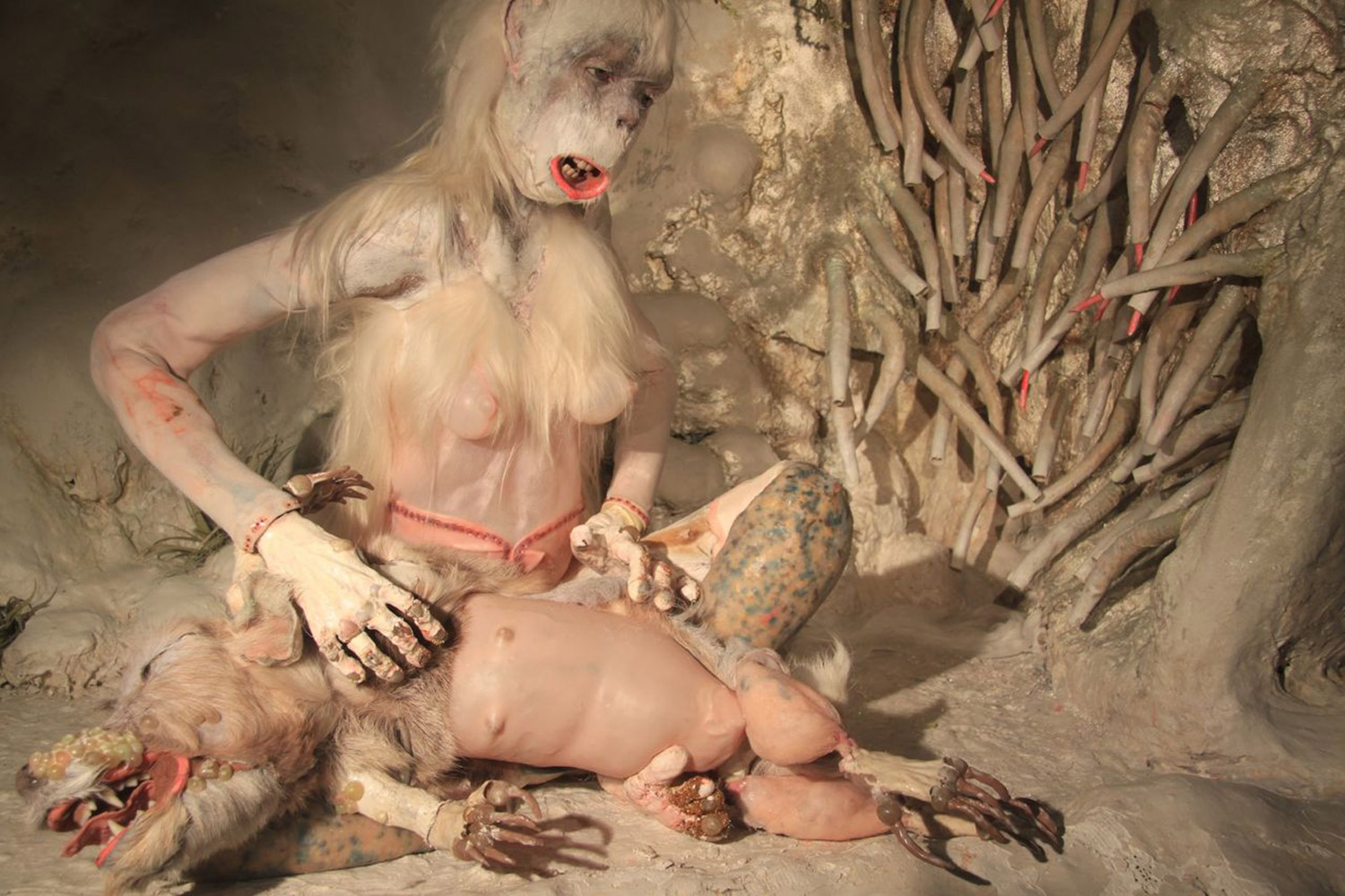 Morbid Creations - Monica Cook, ape with dog