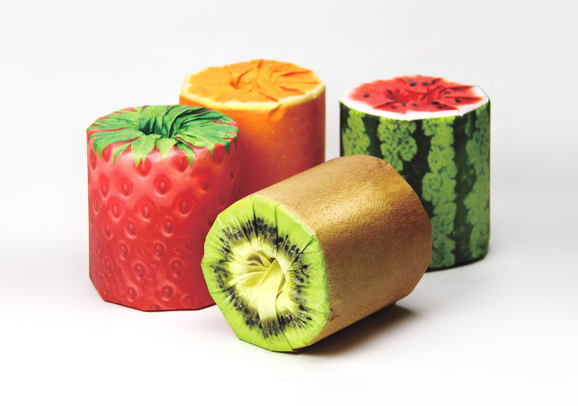 The Fruits Toilet Paper Packaging by Kazuaki Kawahara