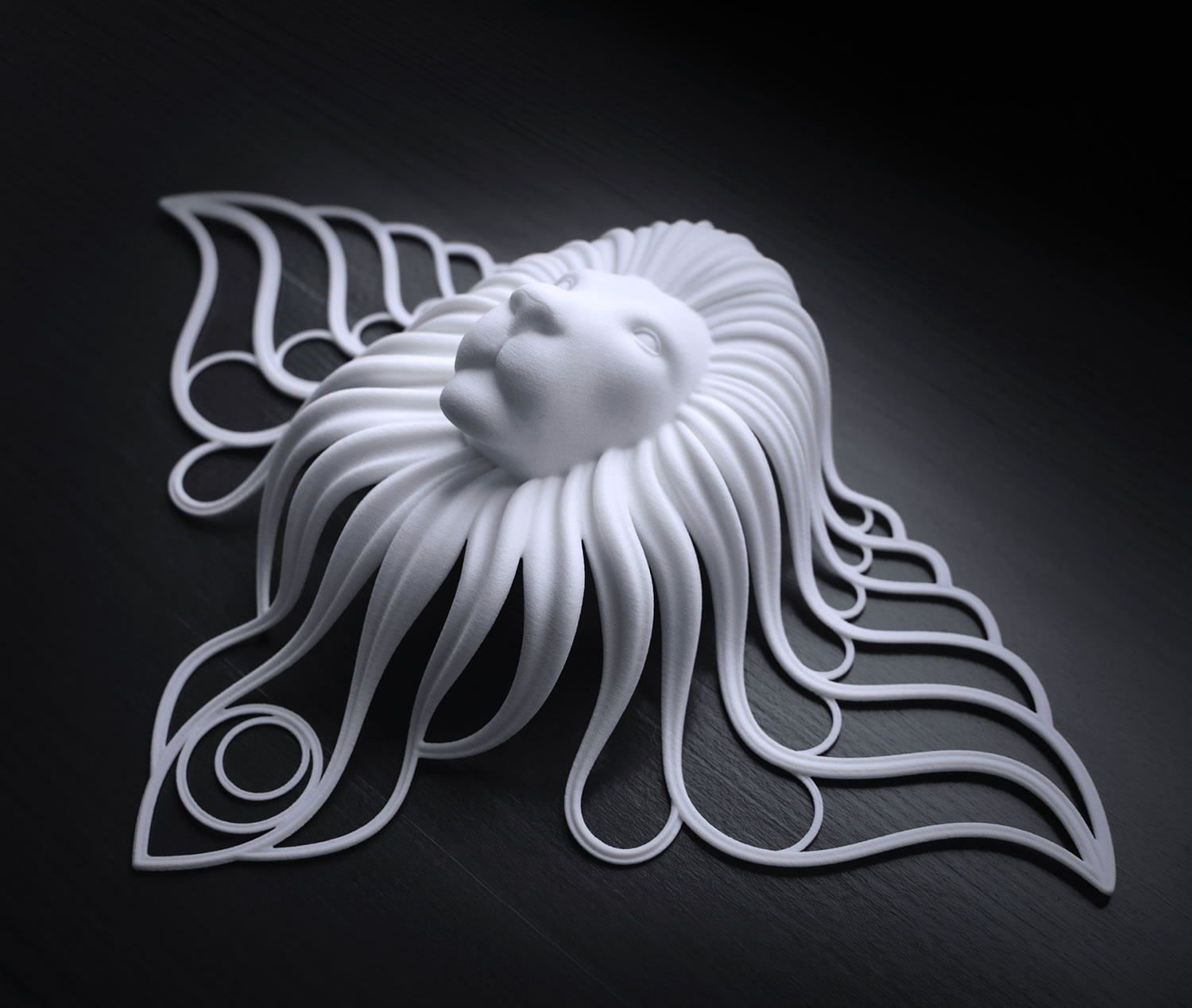 3d printing, Moon Lion by Jaroslav Kocourek