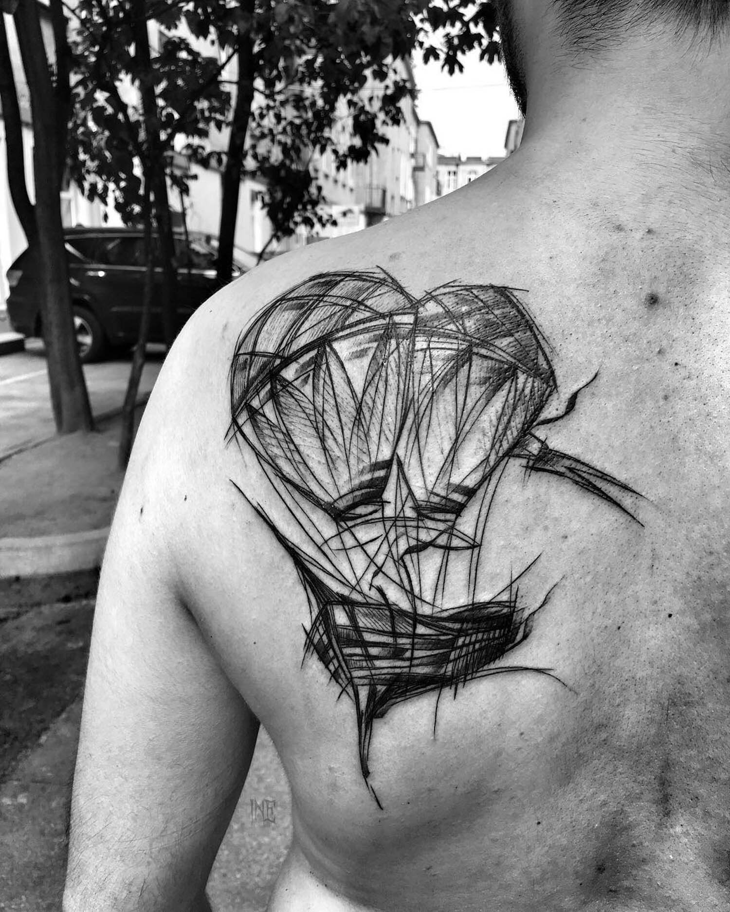 air balloon tattoo by inez janiak