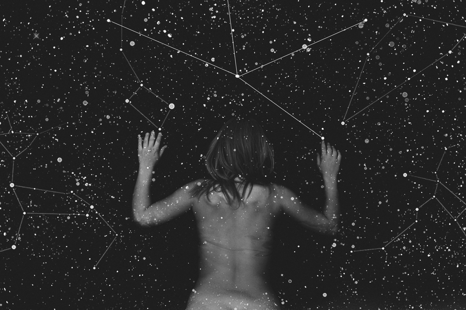 Nadia Maria - woman amid constellation