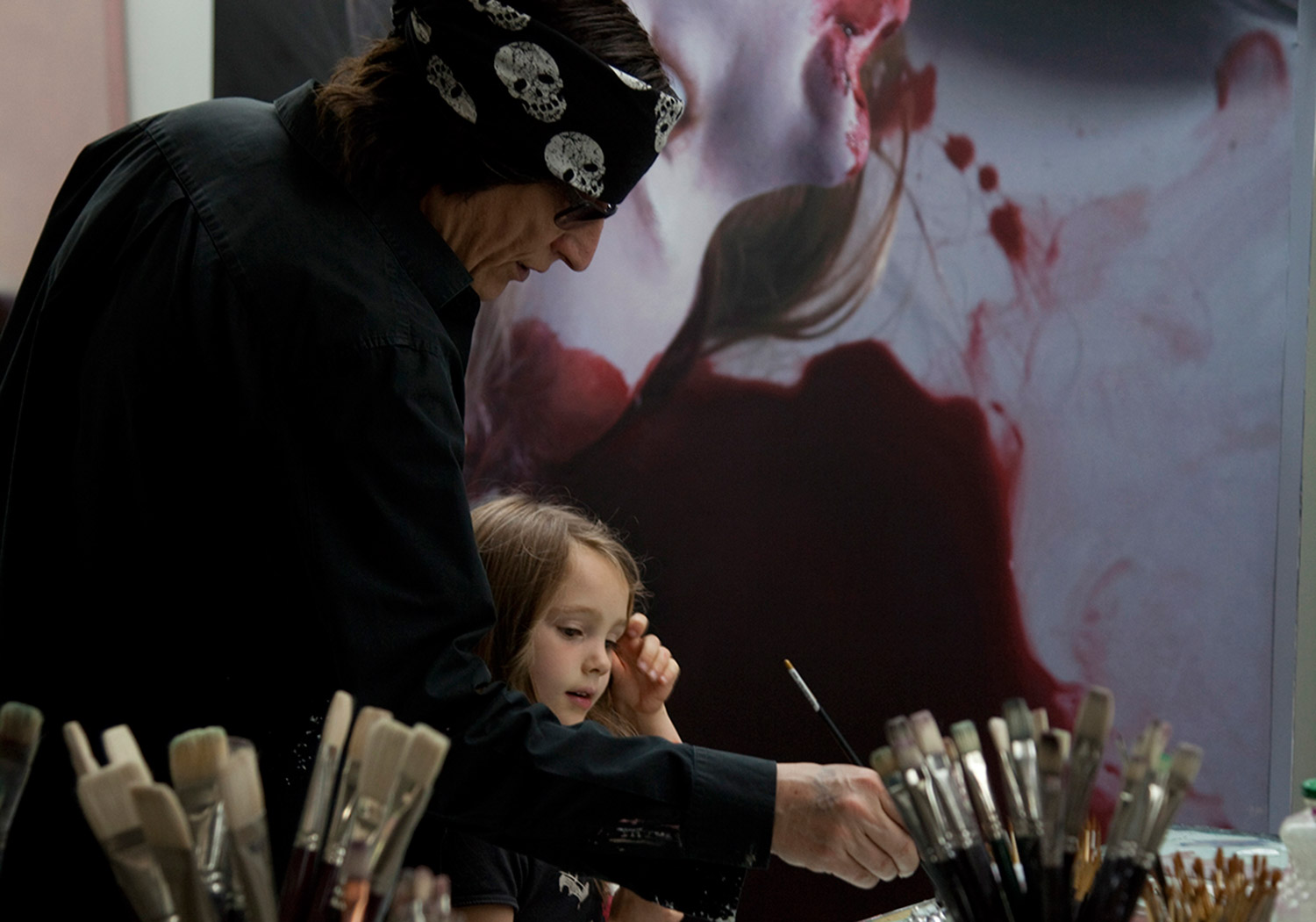 Gottfried Helnwein - In studio with The Murmur of the Innocents