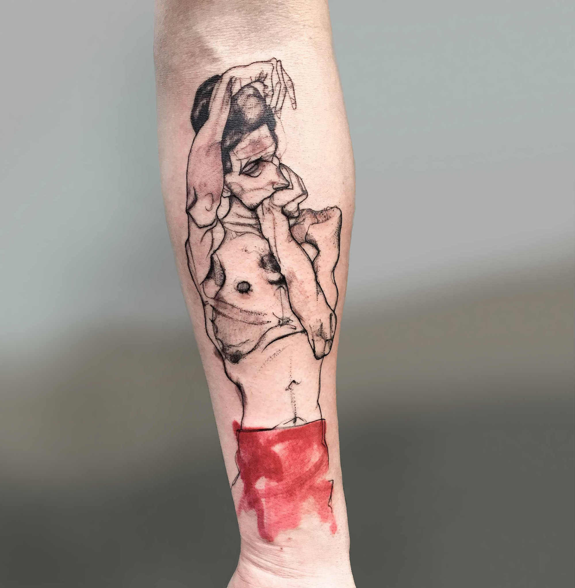 Egon Schiele tattoo