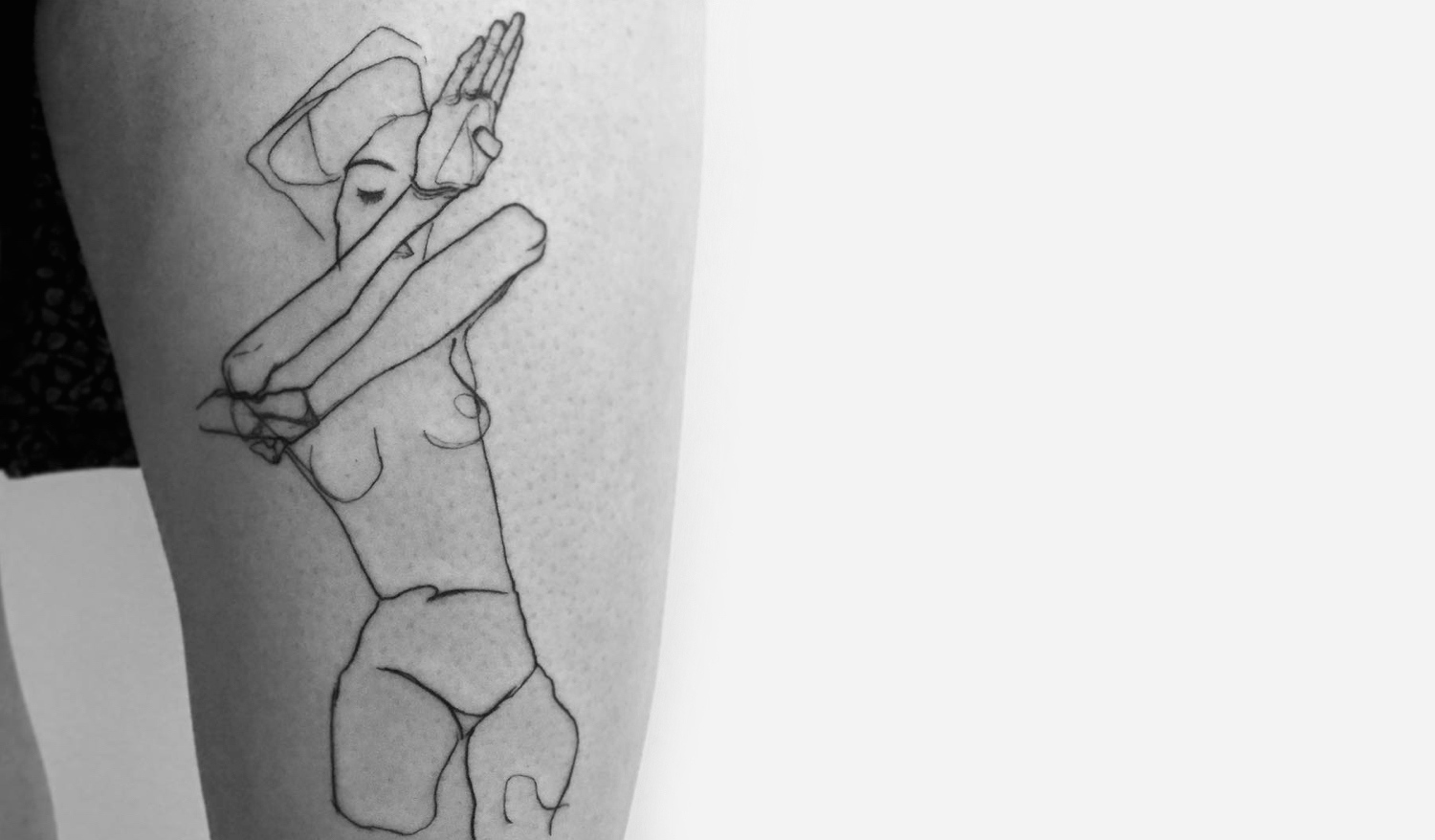 Egon Schiele tattoo by Errance