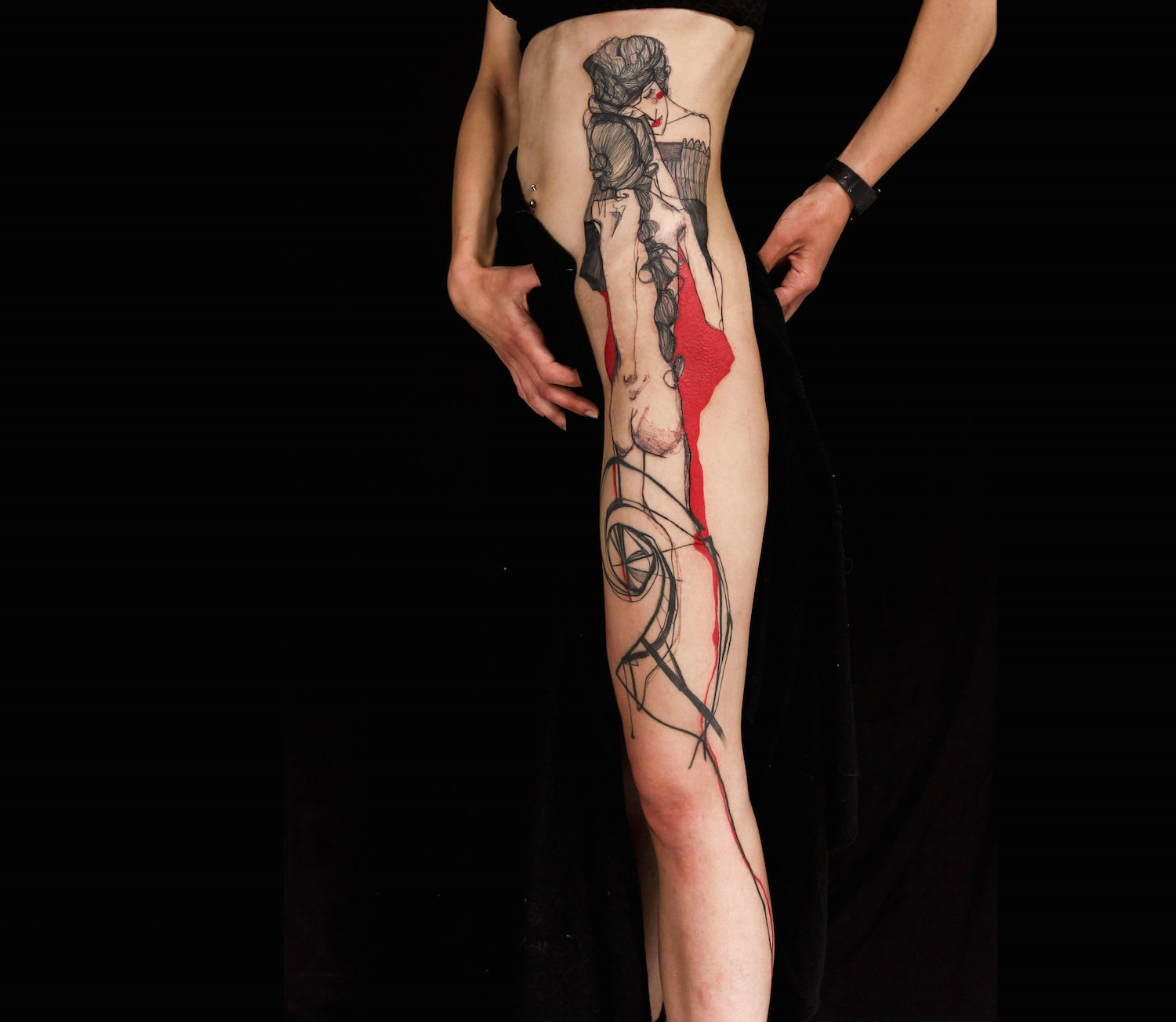 Federica Stefanello Egon Schiele tattoo