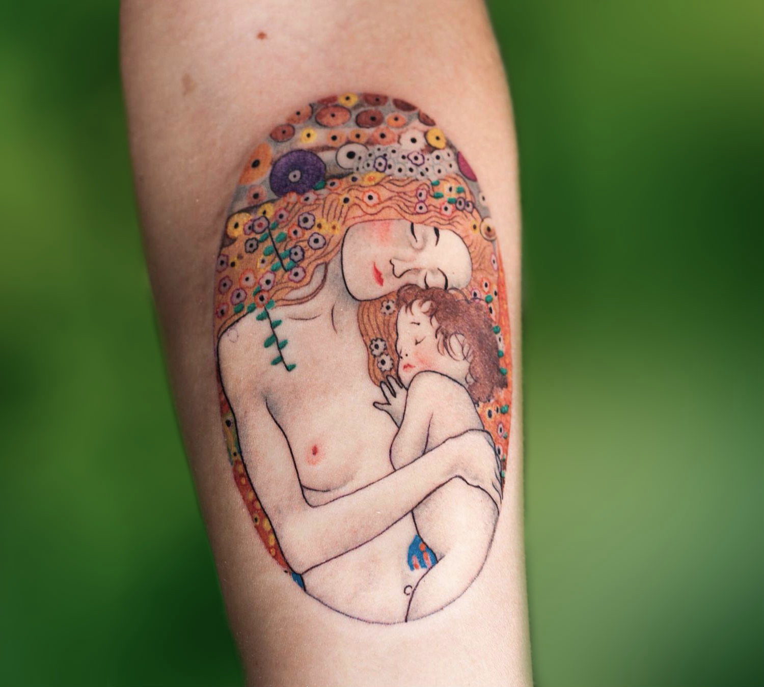 Gustav Klimt Three Ages of Woman tattoo by Guido Perrotta