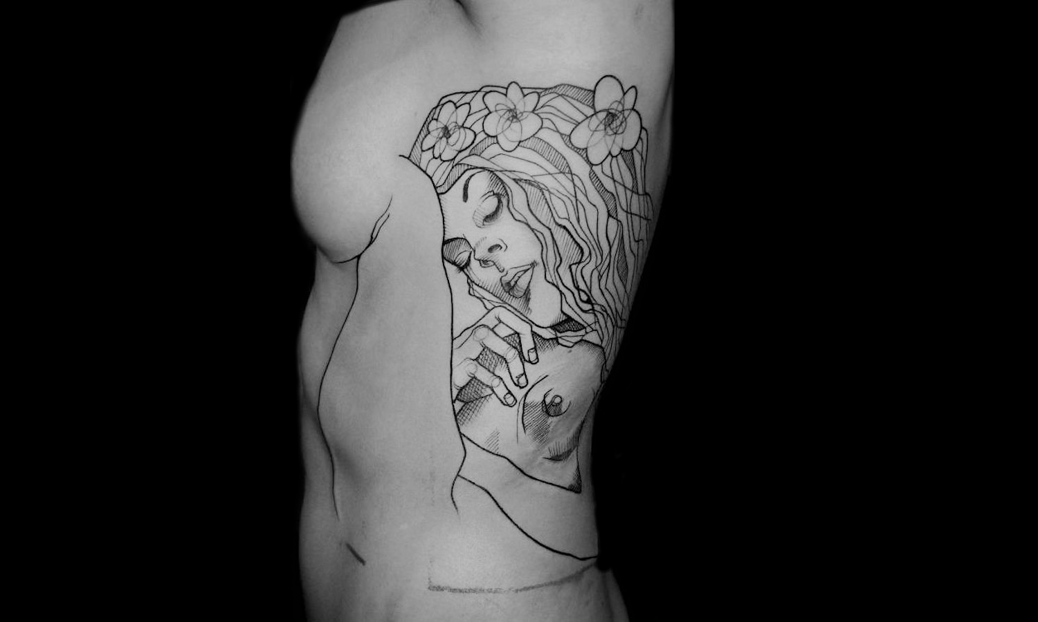 Gustav Klimt Danae tattoo by Lea Nahon