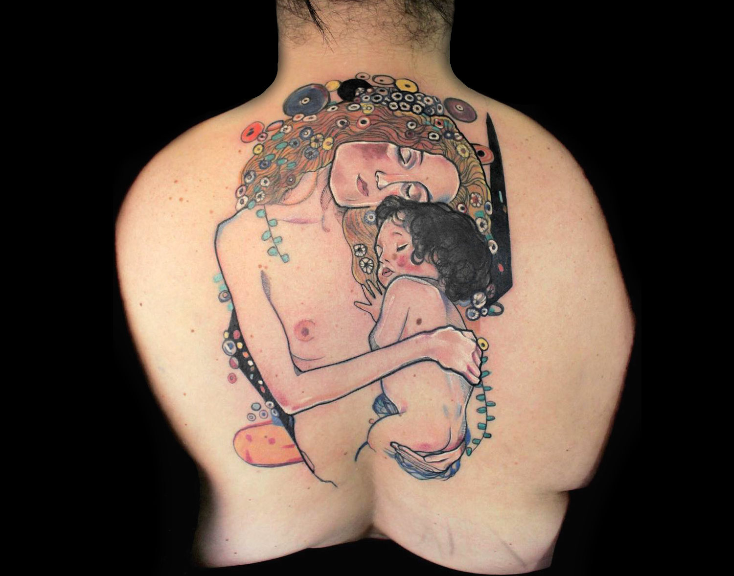 Gustav Klimt Three Ages of Woman tattoo by MircoIsdead