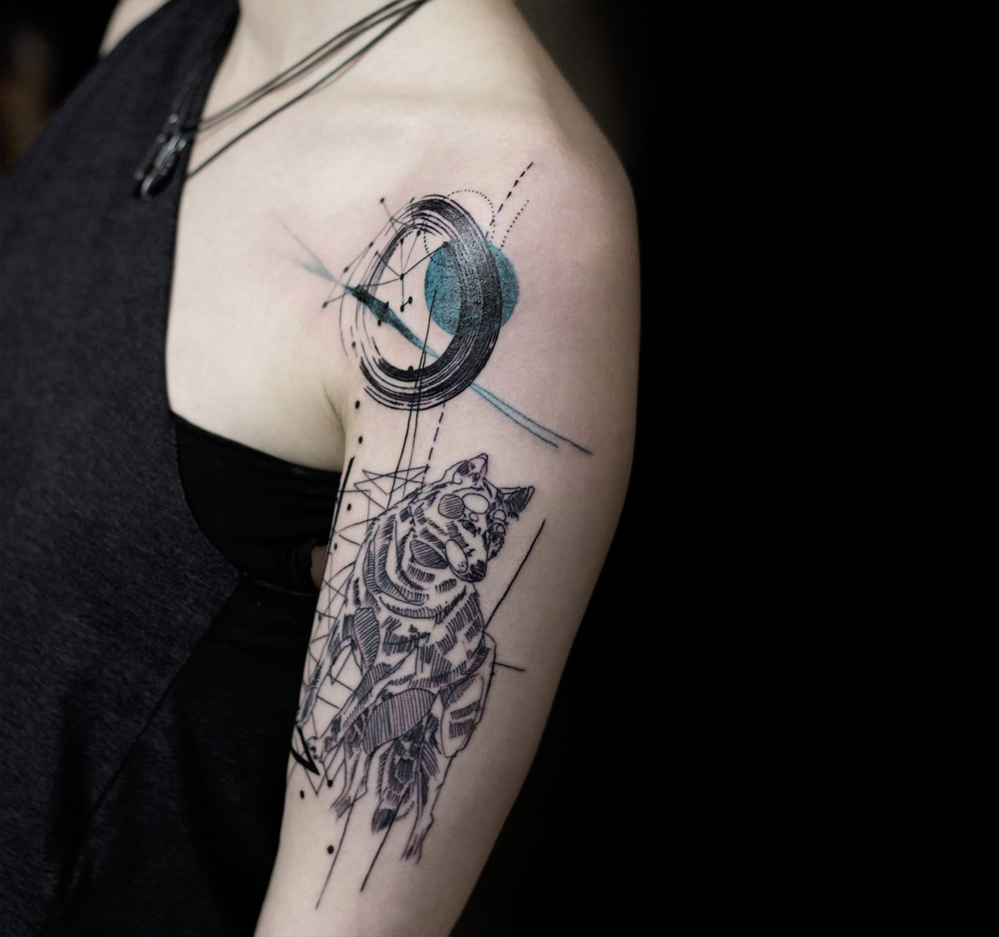 wolf tattoo on arm