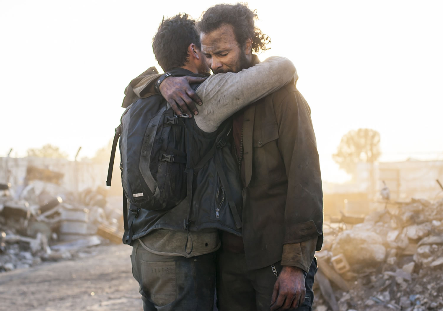 Post-Apocalyptic Movies - The Worthy, Ali F. Mostafa, characters embrace