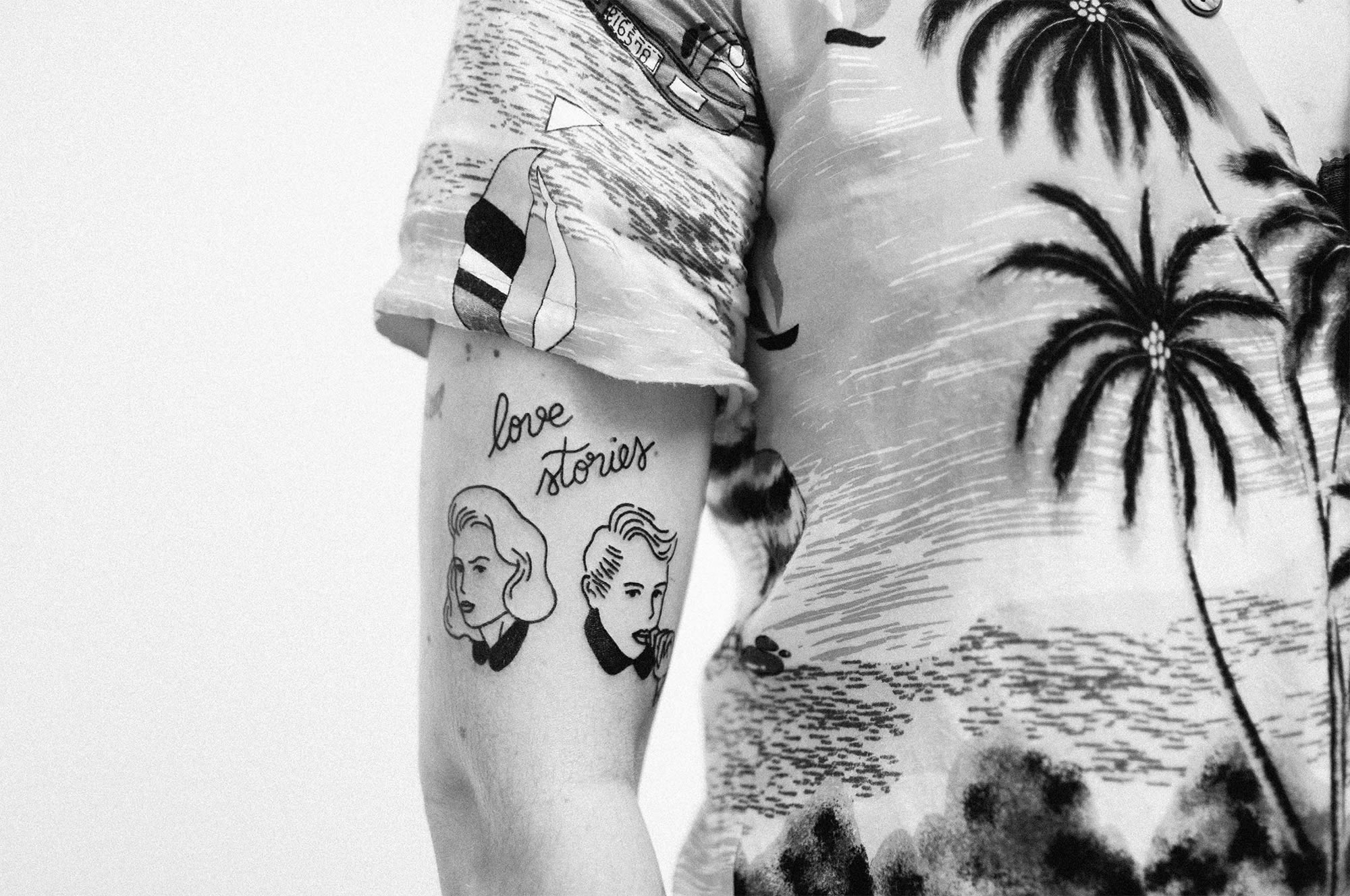 romantic couple, love stories tattoo by Johanna Olk
