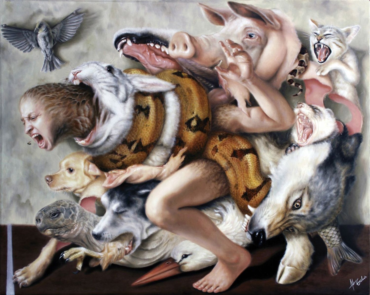 Jose Luis Lopez Galvan - animal horde