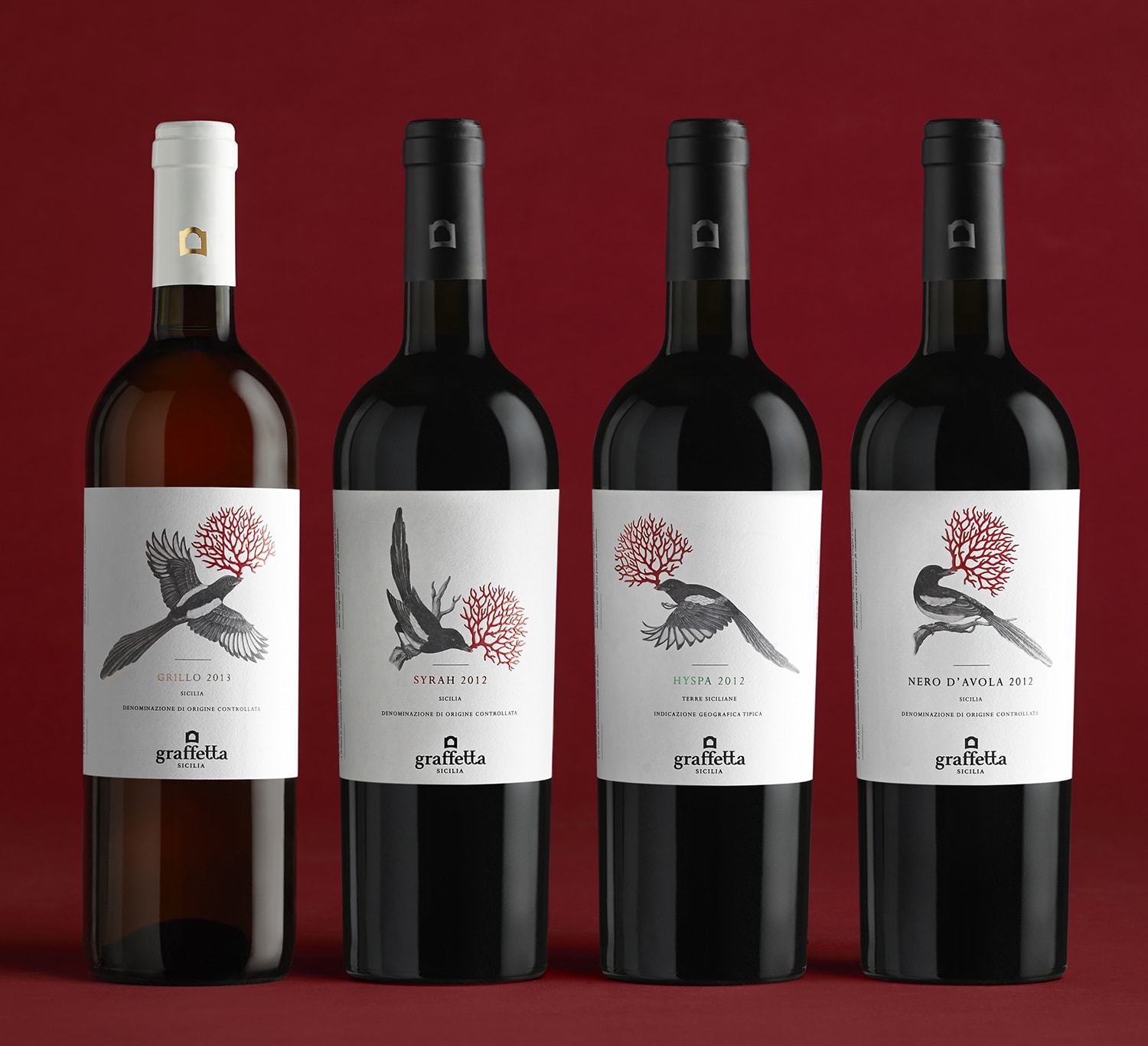 Graffetta Estate wines Logo, packaging identity by Giacomo Stefanelli - Barbara Cesura