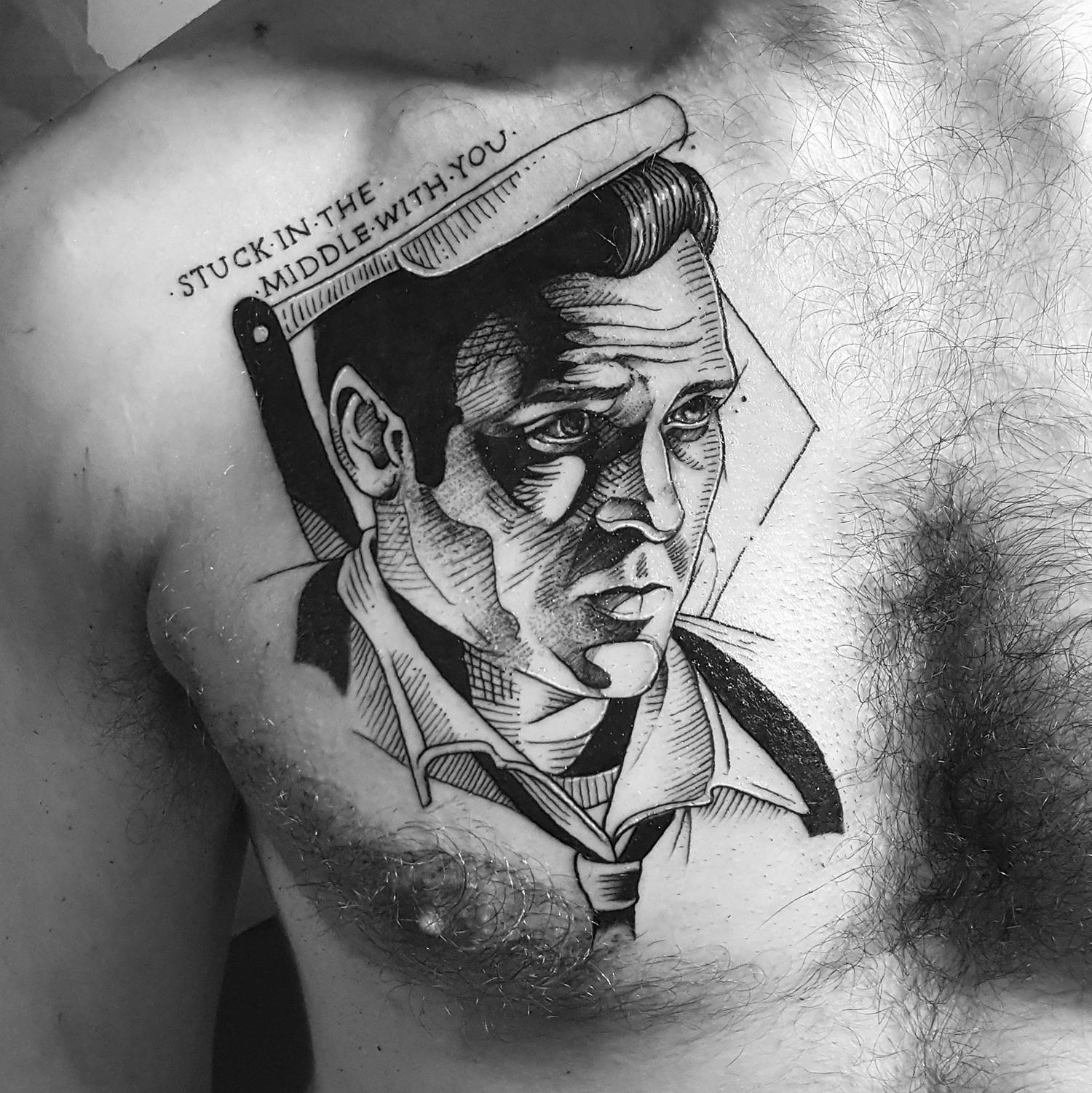 michael madsen portrait tattoo