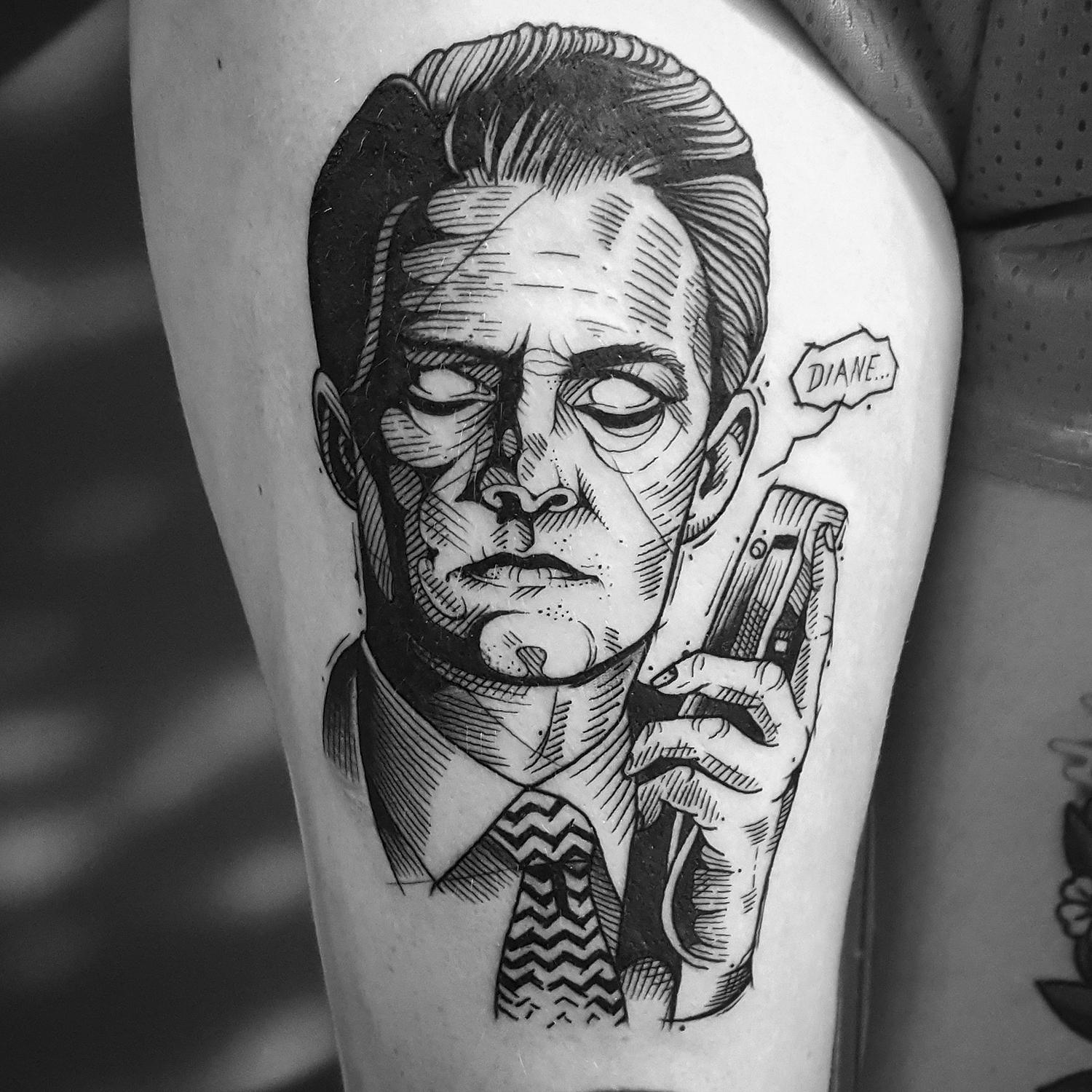 agent cooper from twin peaks tattoo