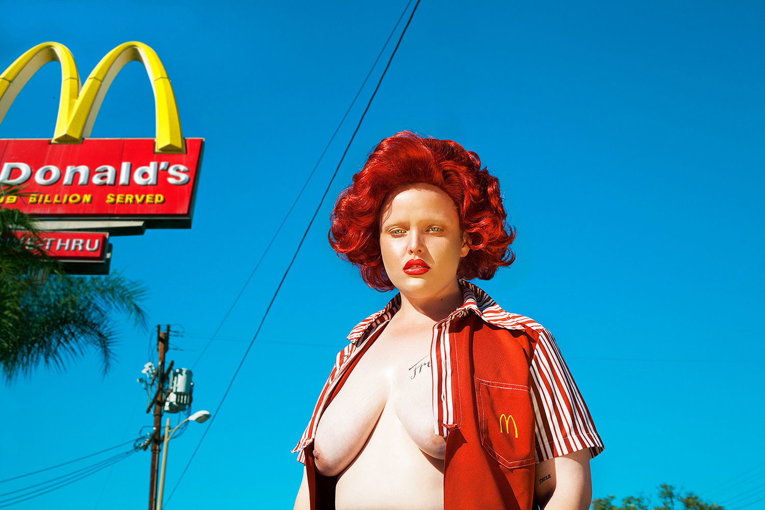 mcdonalds, photography, nude by Nadia Lee Cohen