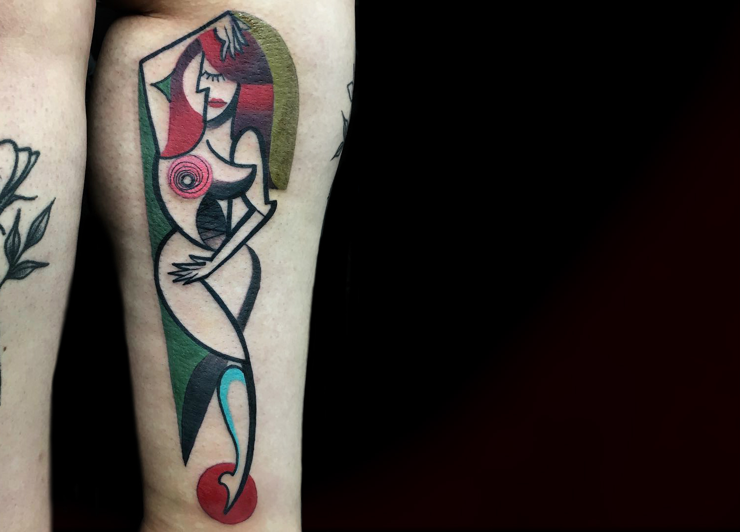 Cubist woman tattoo design by Mike Boyd