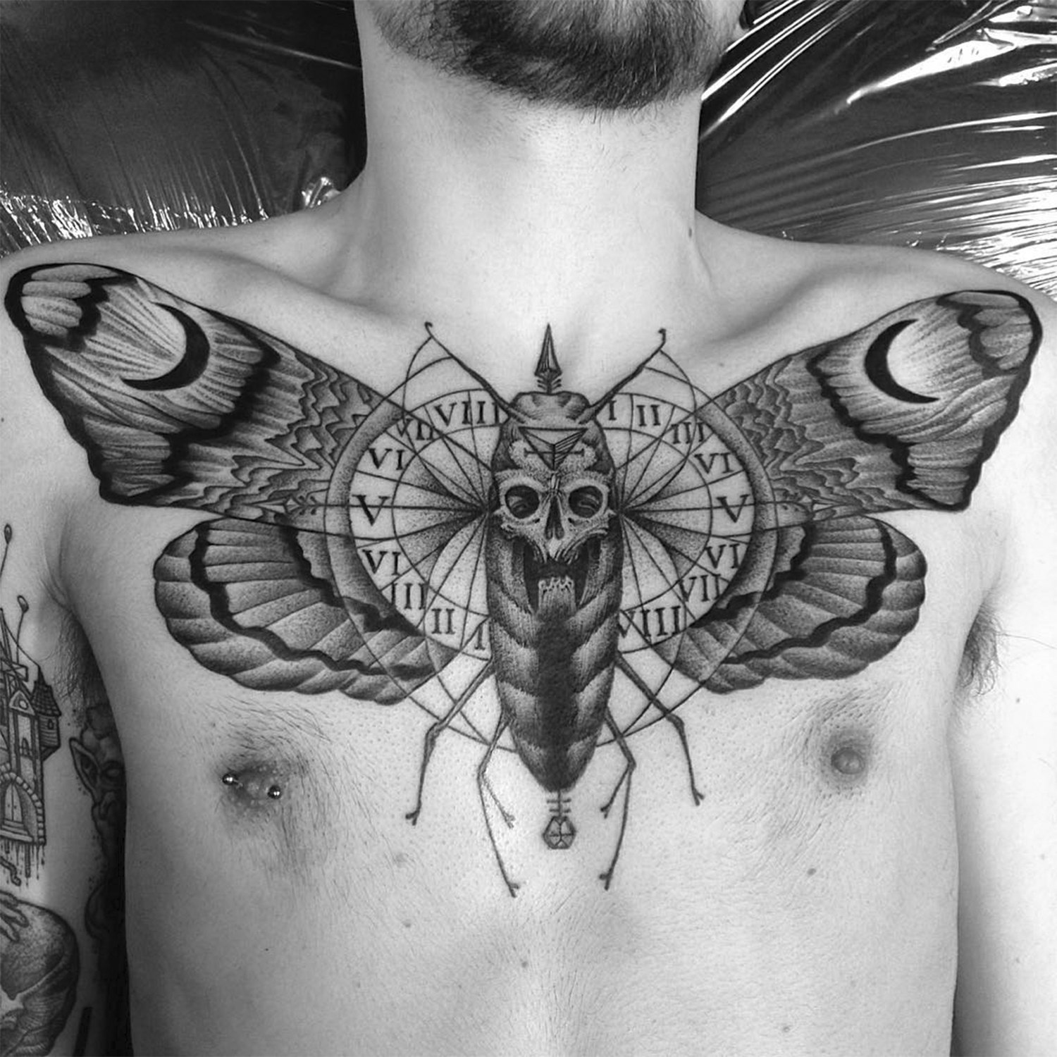 death moth tetoválás MaxAmos-tól