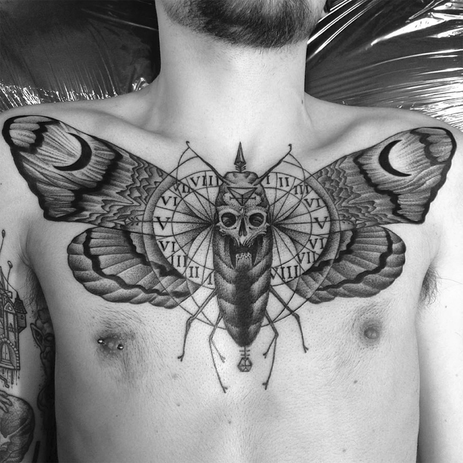 death moth tattoo stomachTikTok Search