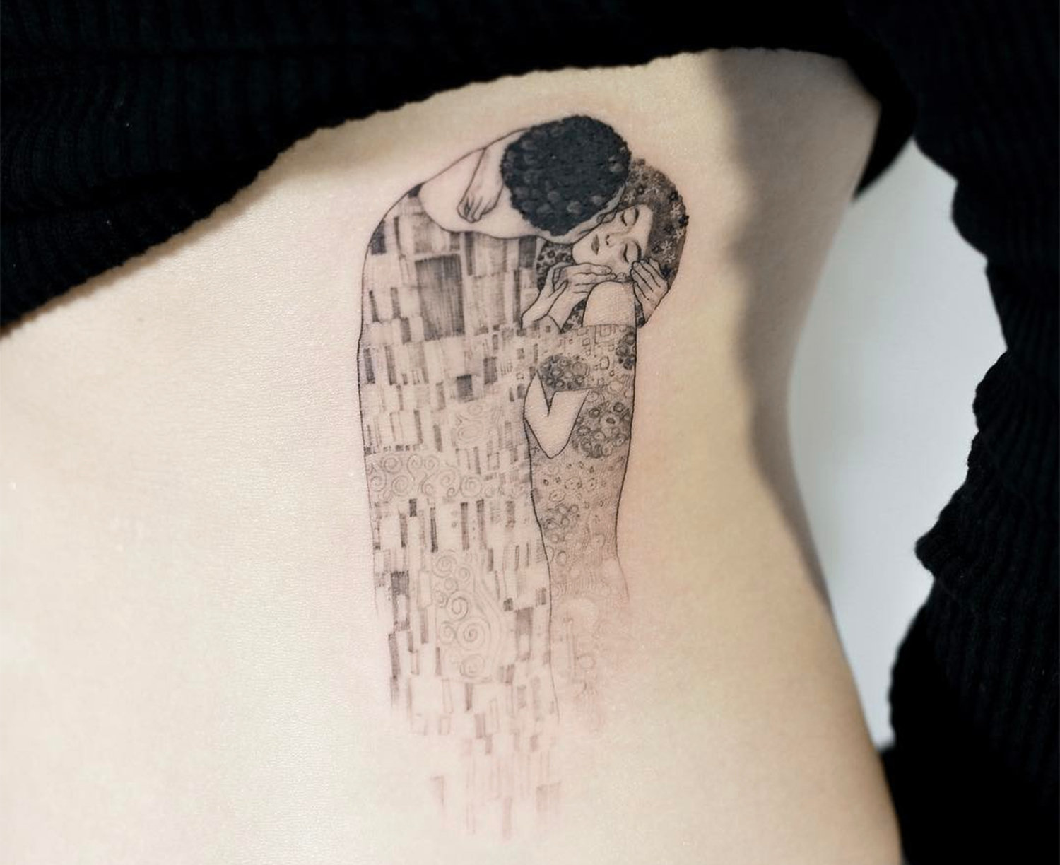 kiss, klimt, tattoo by doy