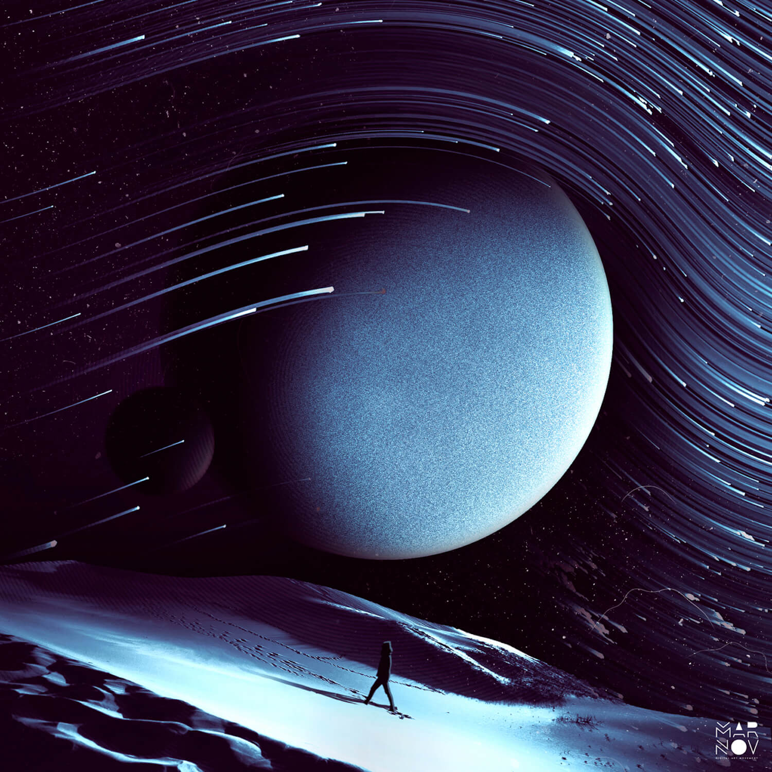 outer space 3d illustration