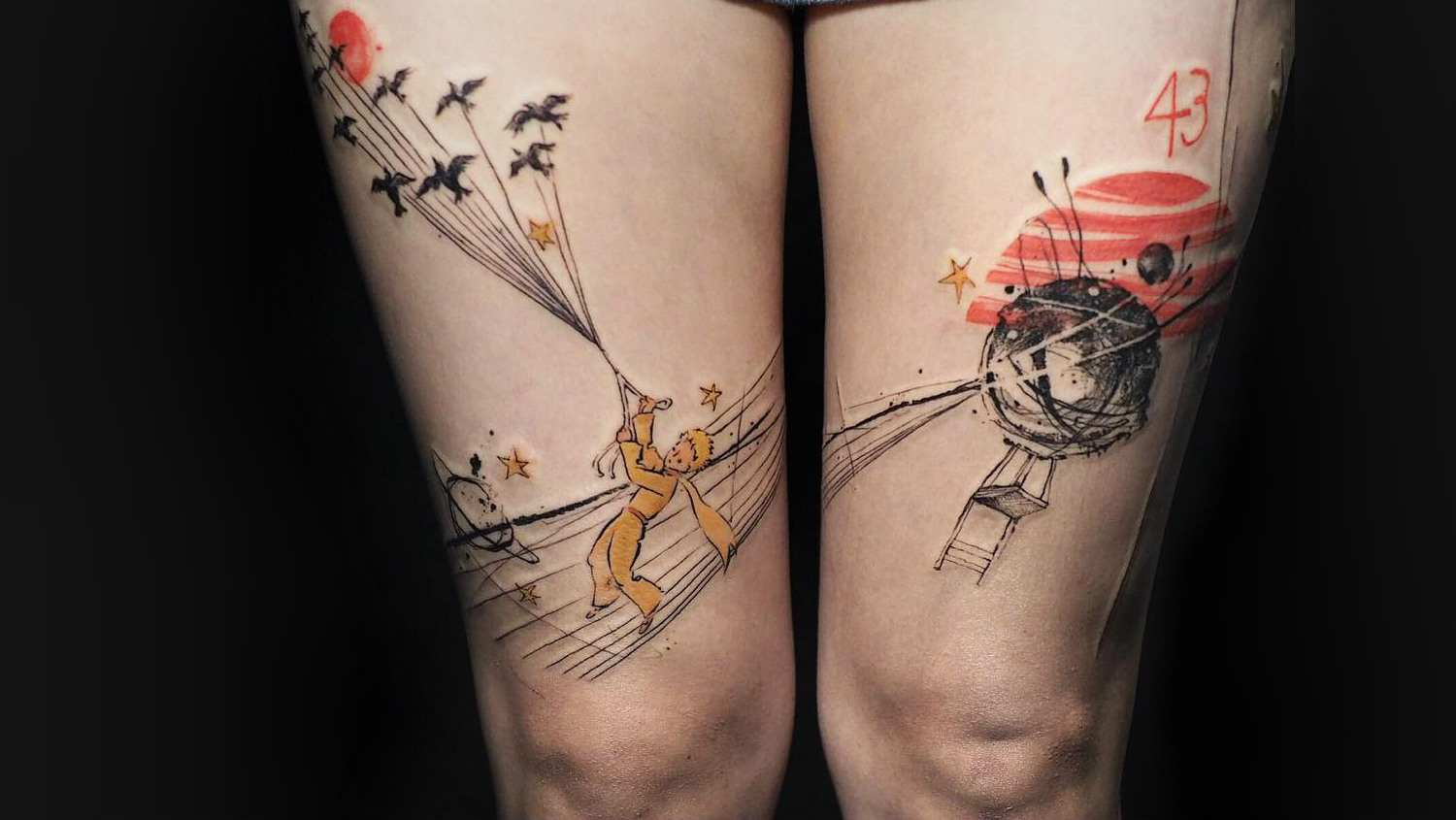 The Little Prince artwork by Nadi Tattooer