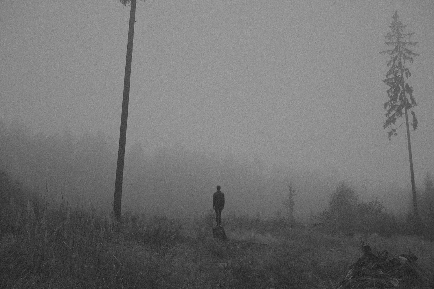 Martin Vlach - figure looking into fog