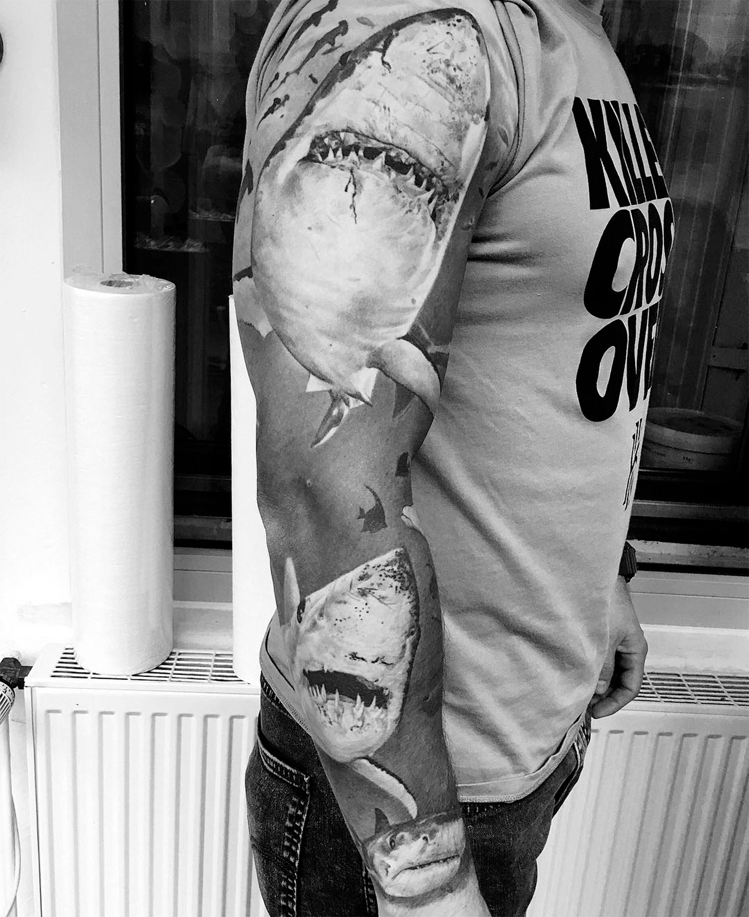 share tattoo sleeve by cigla