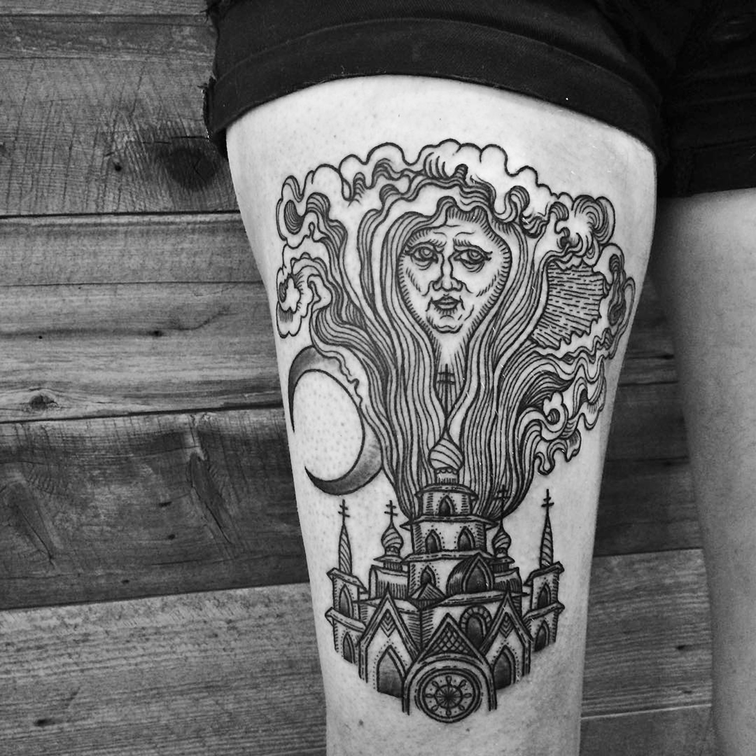Meagan Blackwood, tattoo - goddess