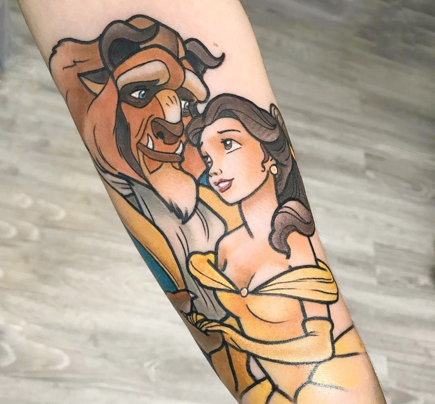 beauty and the beast tattoo