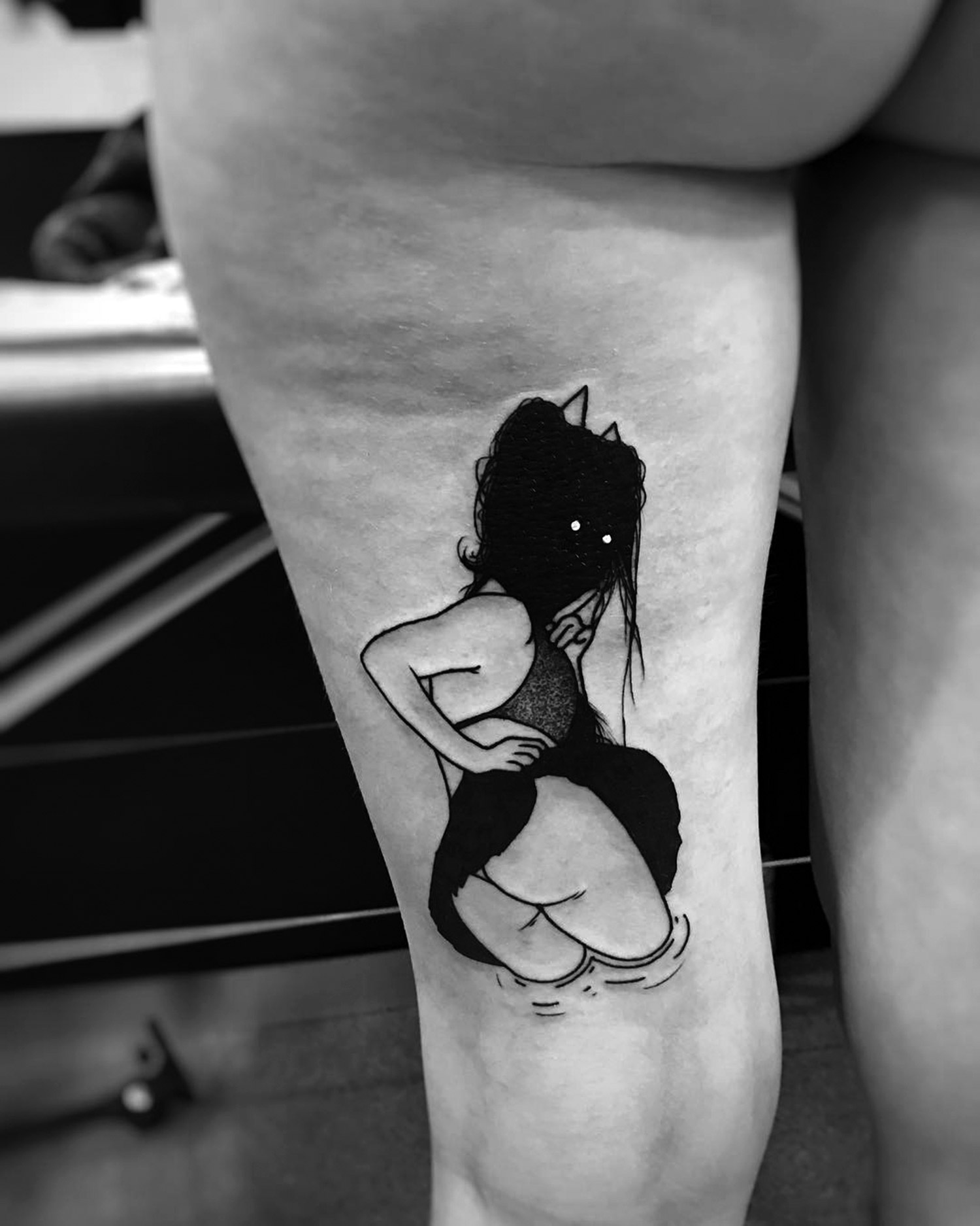 Sewp tattoo - creepy girl
