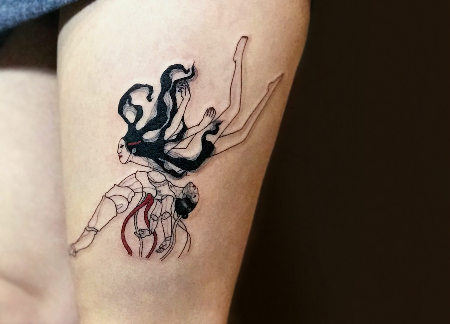 Japanese acrobat tattoos by Suzani