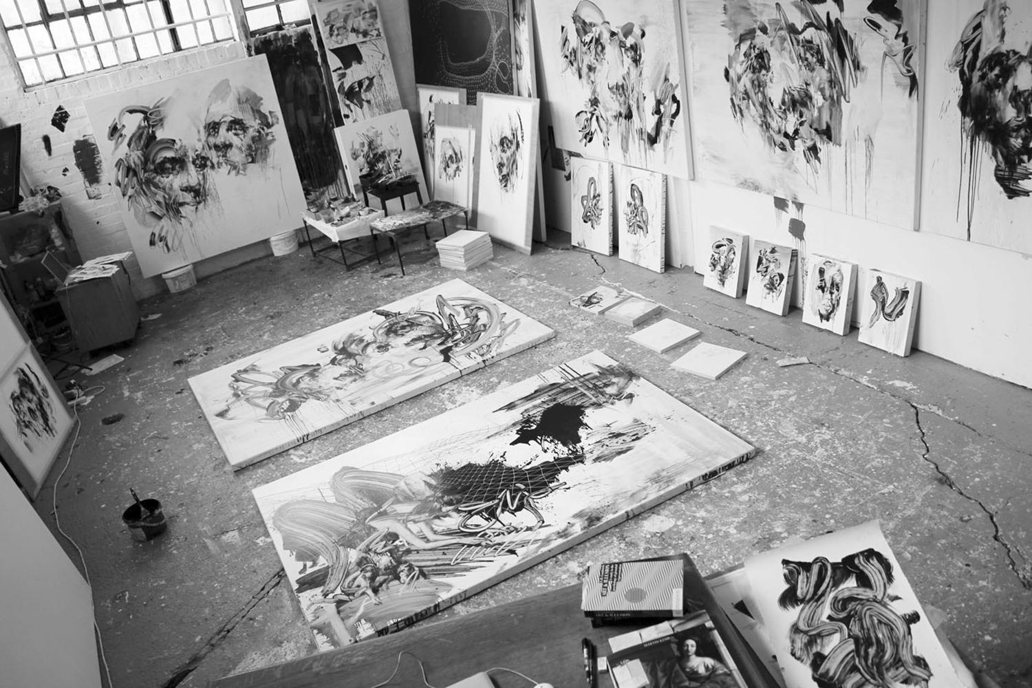 studio shot, tom french paintings