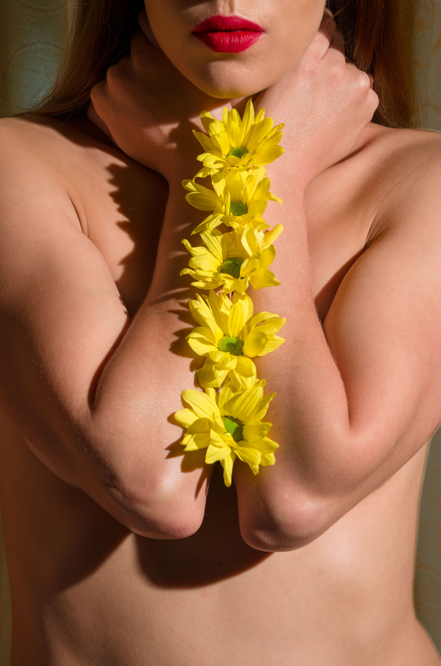 Alva Bernadine - Alisha yellow flowers forearms