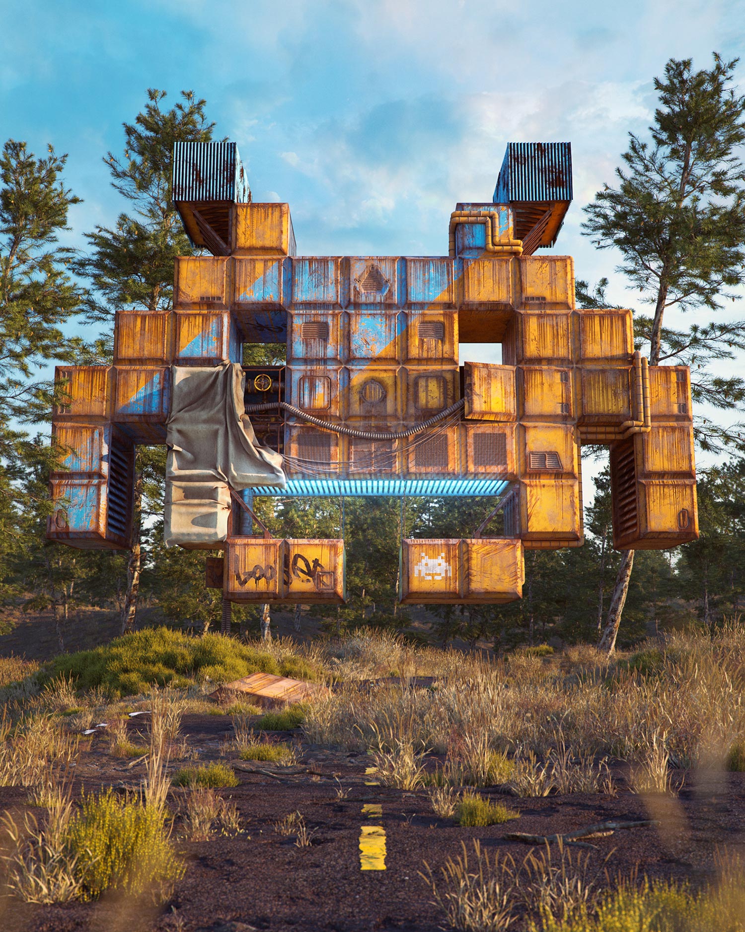 Filip Hodas - Pop culture dystopia, Space Invaders