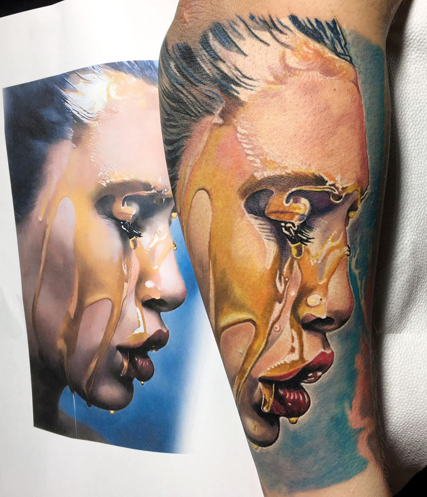 Mike dargas art, tattooed by mauro amaral