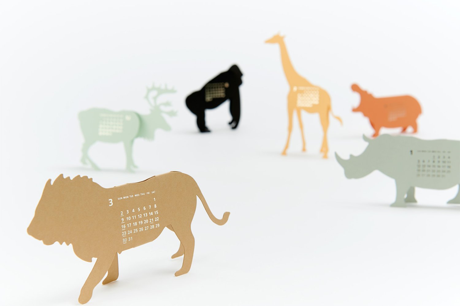  3D "Safari Calendar" by Katsumi Tamura