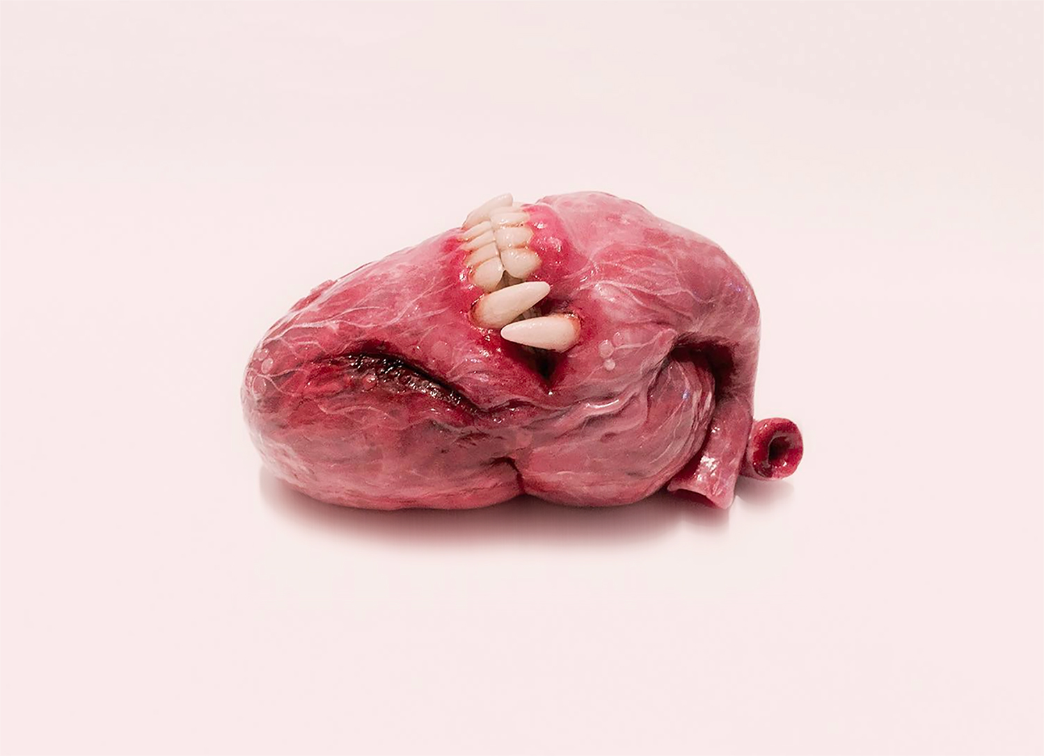 qimmyshimmy - heart sculpture with fangs