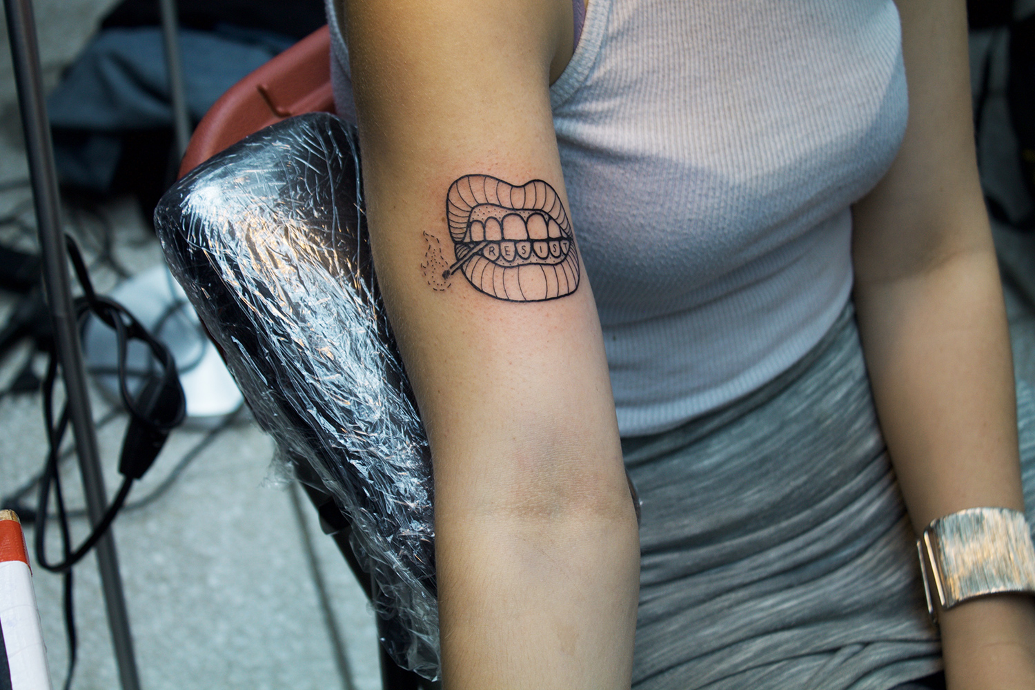Art Tattoo Montreal Show - Emily Malice, mouth tattoo