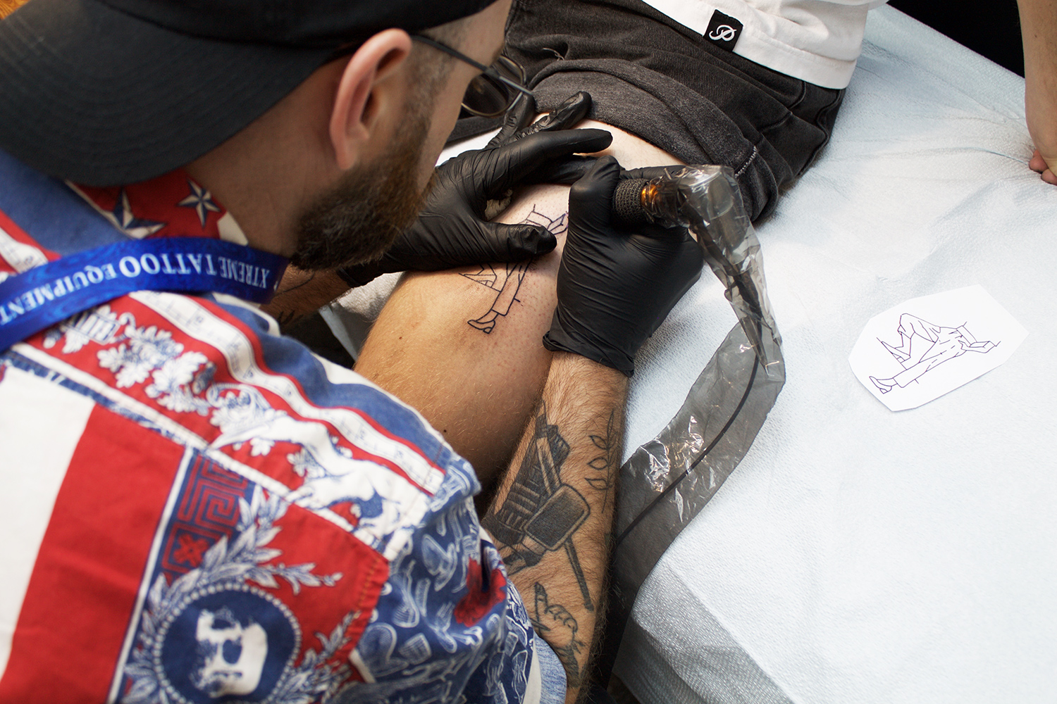 Art Tattoo Montreal Show - Curt Montgomery, working