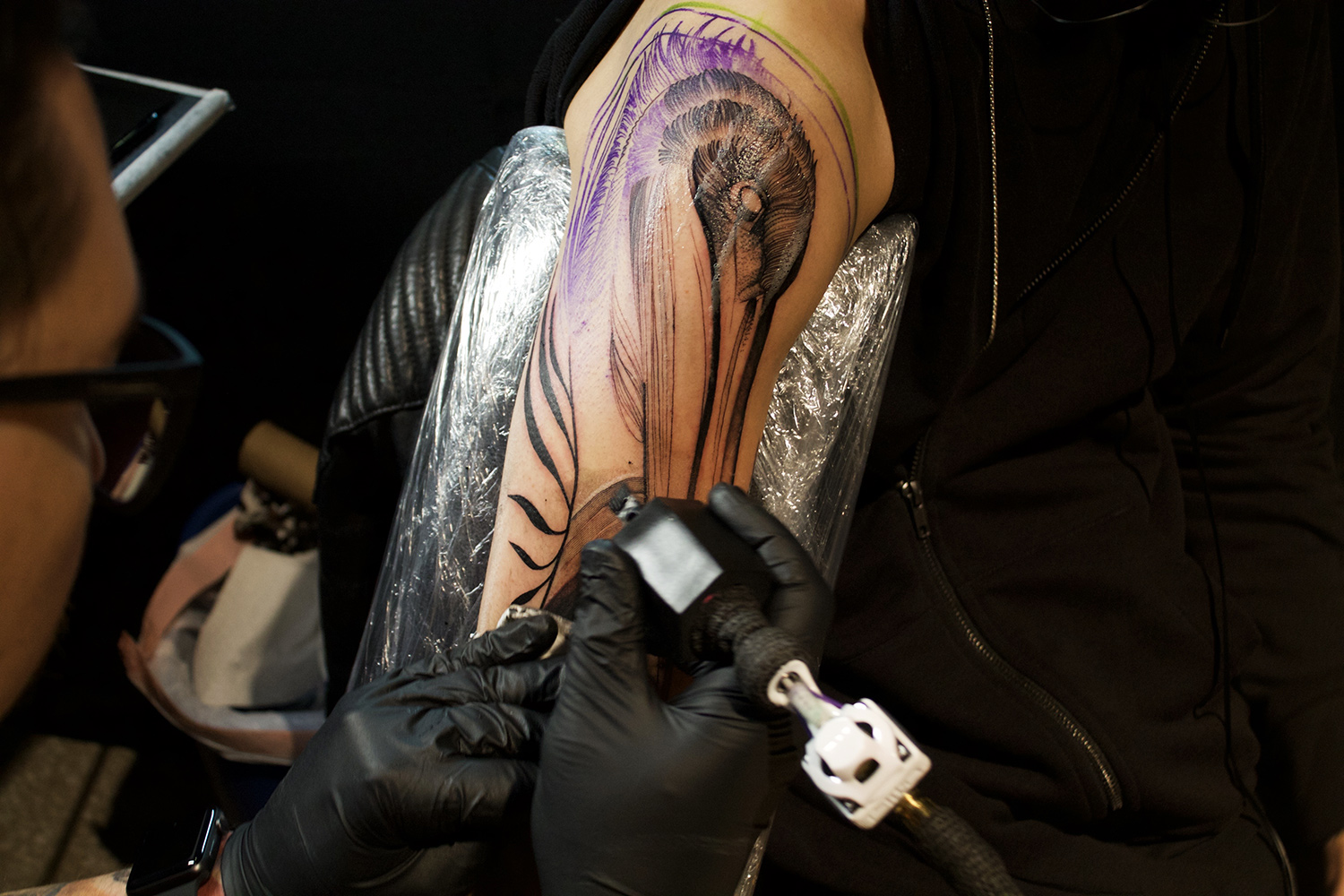Frank Carrilho, Art Tattoo Montreal Show - progress shot