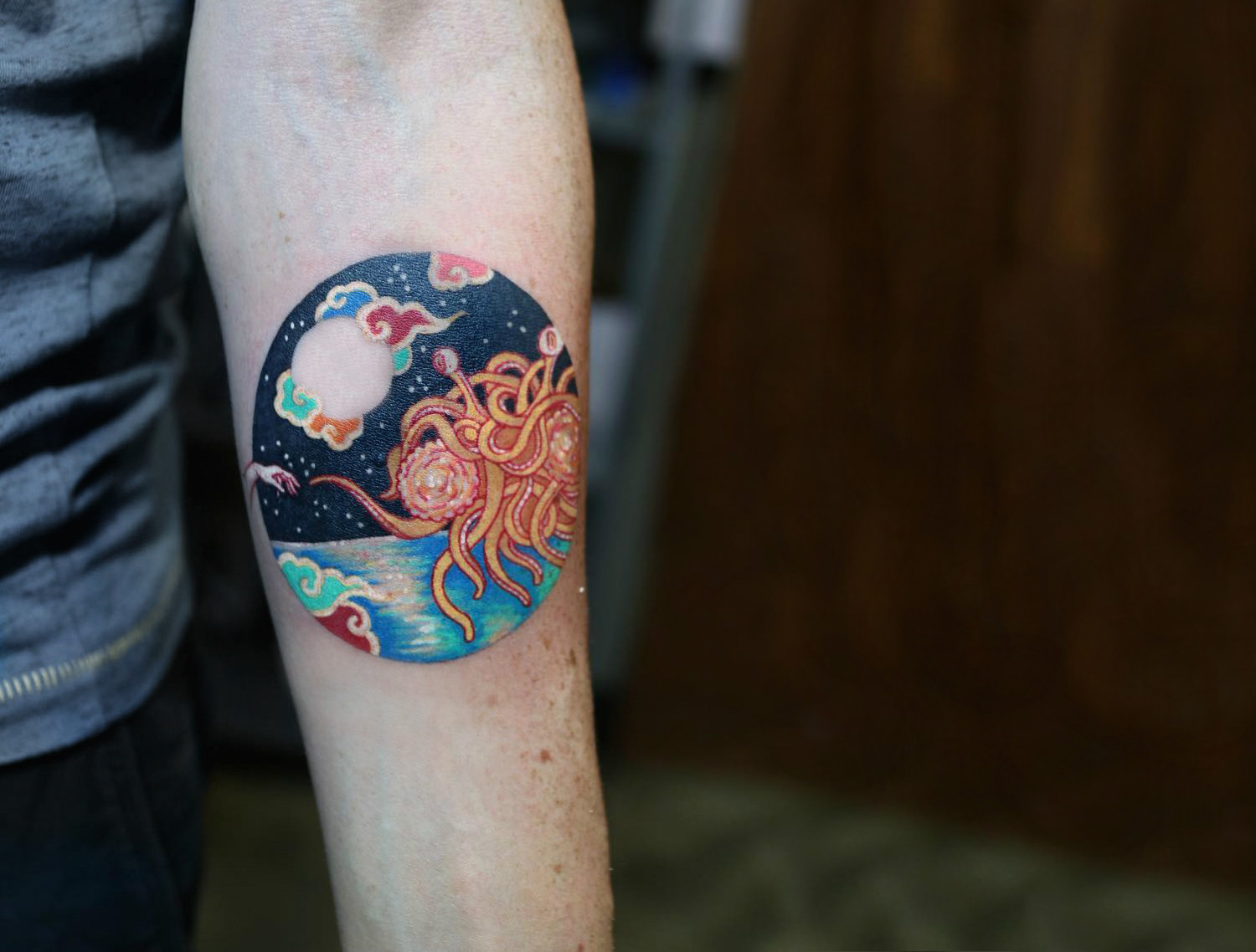 Flying spaghetti monster tattoo by Pitta KKM