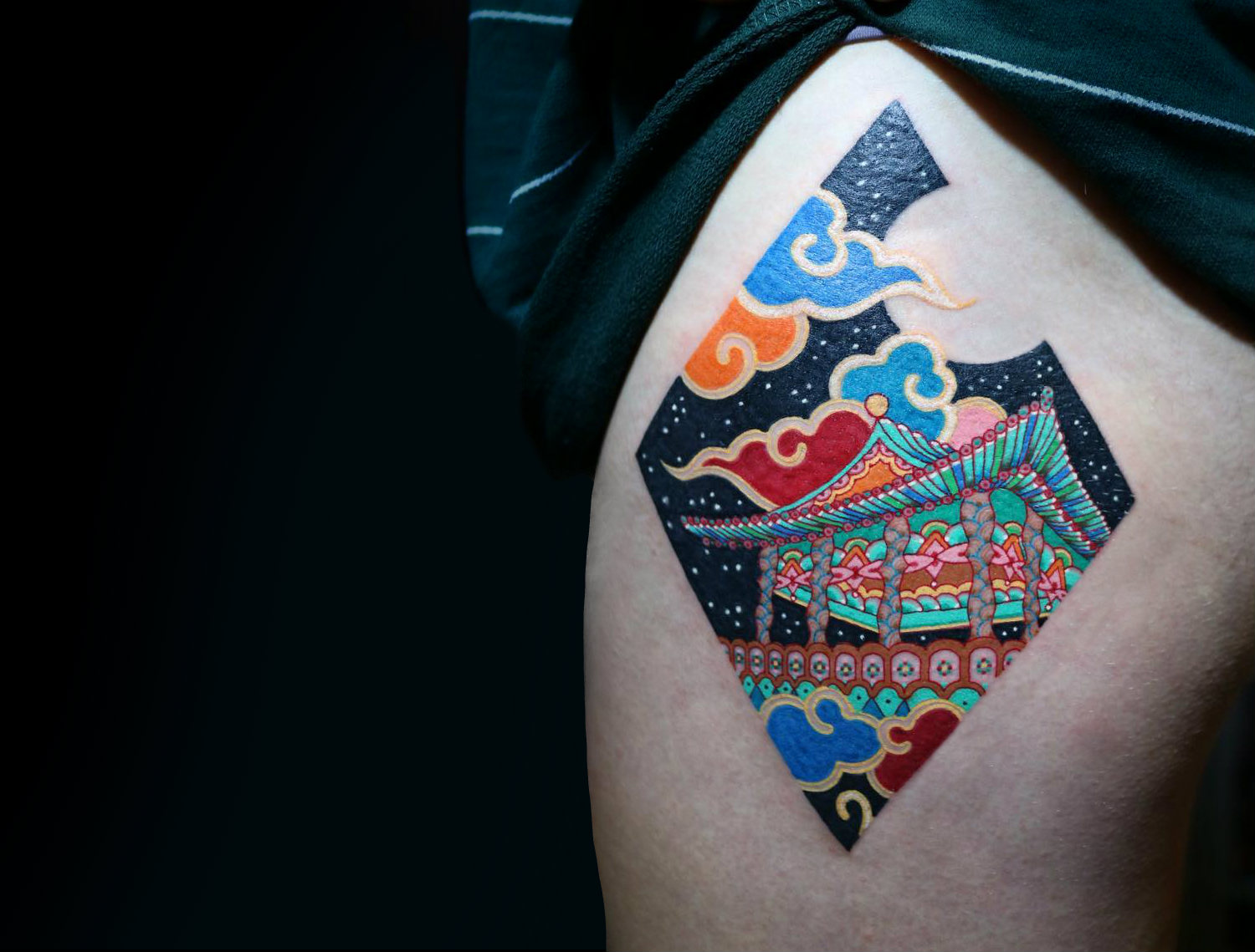 Korean traditional tattoo by Pitta  iNKPPL  Sleeve tattoos Traditional  tattoo Cute tattoos