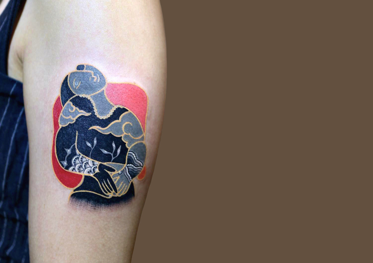 Picasso tattoo adaptation by Korean artist Pitta KKM