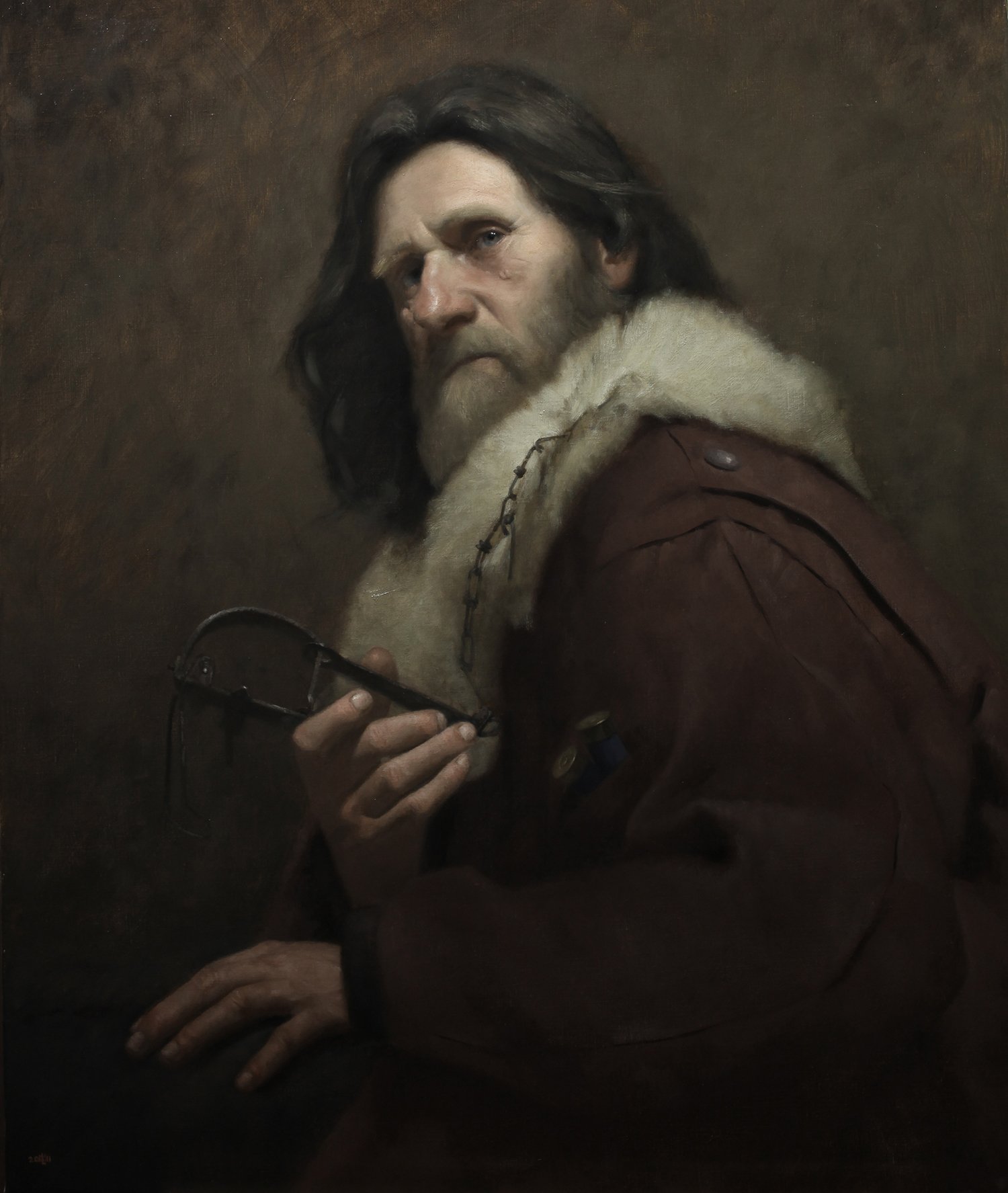 The Trapper, oil painting by david gluck