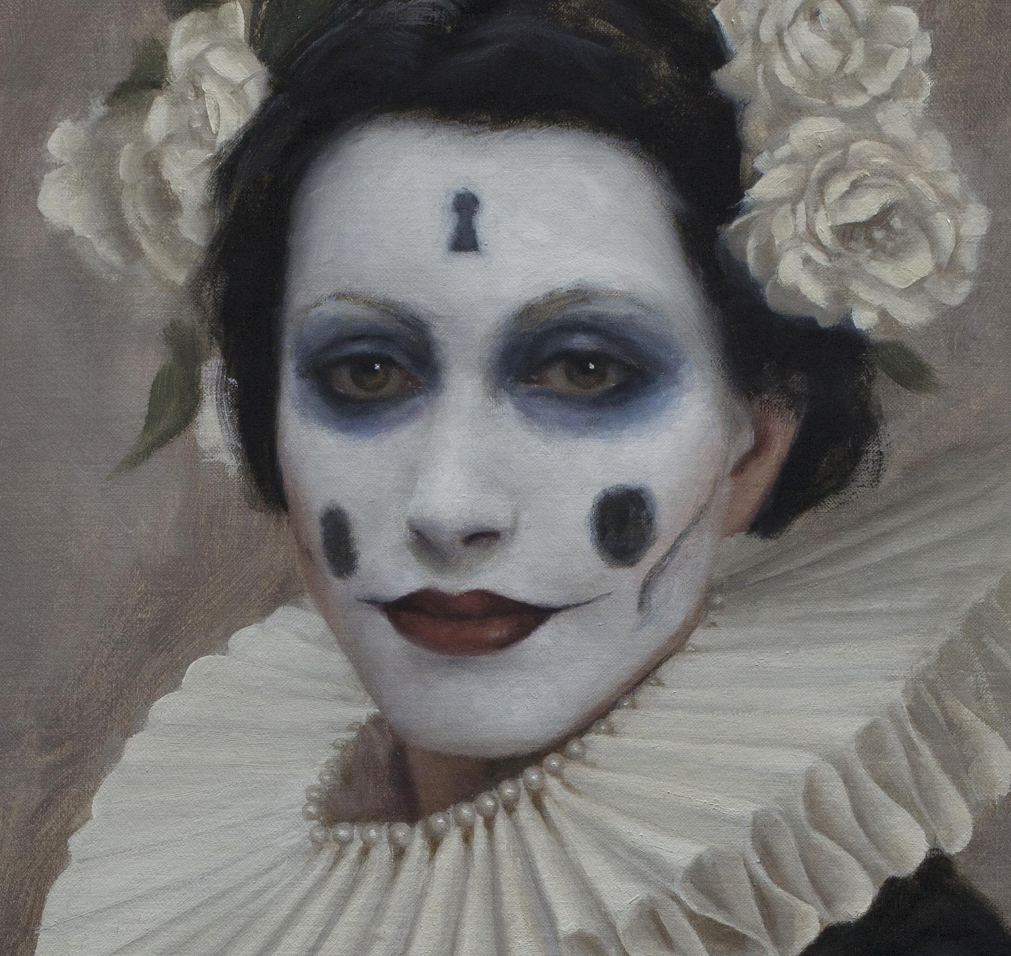 Skeleton Key, oil painting by david gluck, portrait