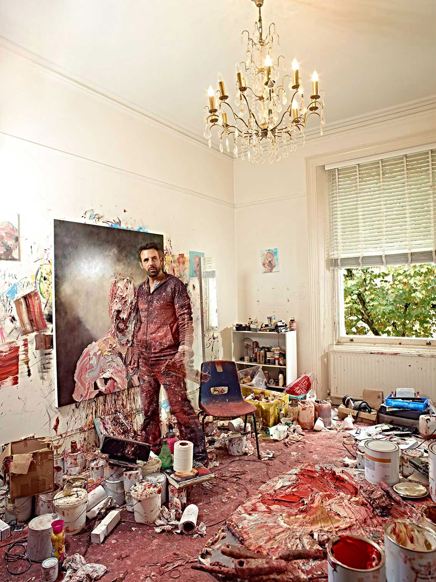 Antony Micallef - artist in studio