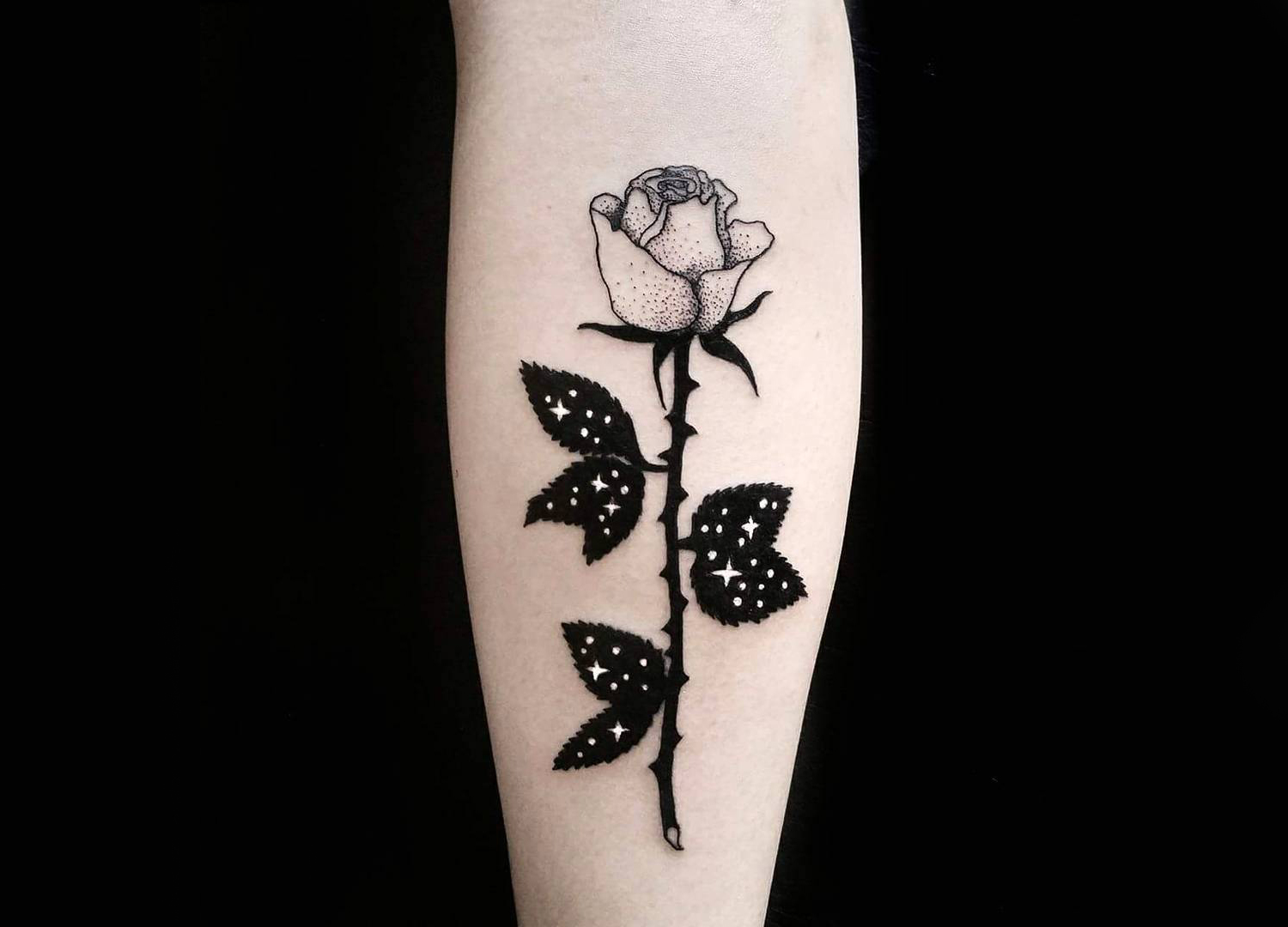 Flower tattoo on arm